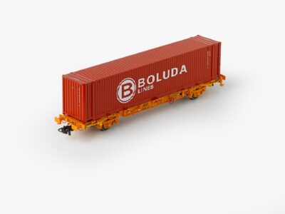 H0 1/87 Scale Models Wagon TRANSFESA Lgnss + BOLUDA 45' HC #100160.1