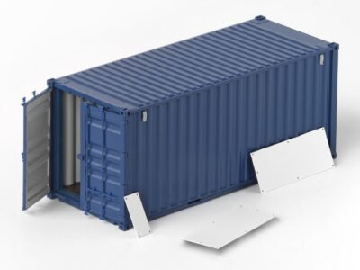 H0 Scale Container 20´DV para armazéns/publicidade RAL 5010 #820000B